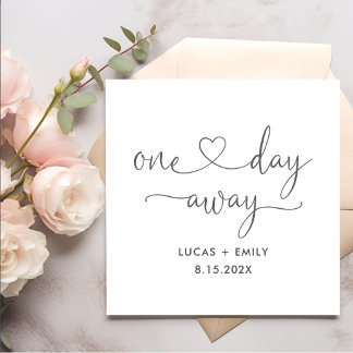 Eines Tages Hochzeitstag Probe Dinner Napkins Serviette