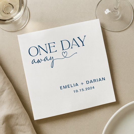 Eines Tages Hochzeitstag Probe Dinner Napkins Serviette