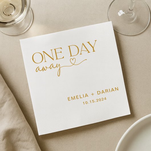 Eines Tages Hochzeitstag Probe Dinner Napkins Serviette