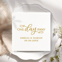 Eines Tages Hochzeitstag Probe Dinner Napkins