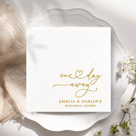 Eines Tages Hochzeitstag Probe Dinner Napkins Serviette