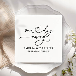 Eines Tages Hochzeitstag Probe Dinner Napkins Serviette