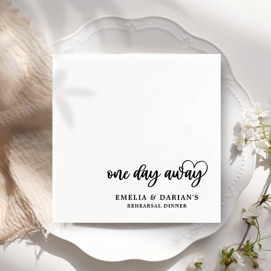 Eines Tages Hochzeitstag Probe Dinner Napkins Serviette