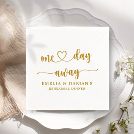Eines Tages Hochzeitstag Probe Dinner Napkins Serviette
