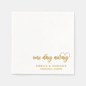 Eines Tages Hochzeitstag Probe Dinner Napkins Serviette (Vorderseite)