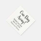 Eines Tages Hochzeitstag Probe Dinner Napkins Serviette (Ecke)