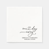Eines Tages Hochzeitstag Probe Dinner Napkins Serviette (Vorderseite)