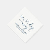 Eines Tages Hochzeitstag Probe Dinner Napkins Serviette (Ecke)