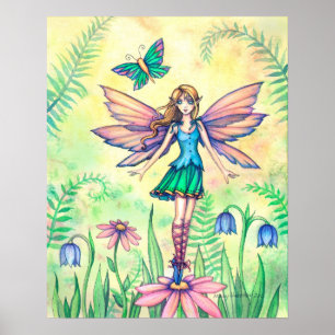 Eines Tages im Frühling Blumenfee-Kunst Poster