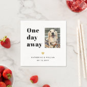 Eines Tages Pet Foto Hochzeit Probe Abendessen Serviette (Beispiel)