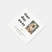 Eines Tages Pet Foto Hochzeit Probe Abendessen Serviette (Ecke)