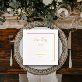 Eines Tages, Probe Abendessen Servietten Mit Folie