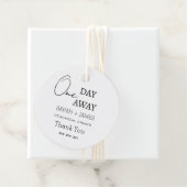 Eines Tages Probe Dinner Hochzeit Vielen Dank Geschenkanhänger (Beispiel)