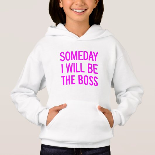 Eines Tages werde ich der Boss sein Hoodie (Vorderseite)