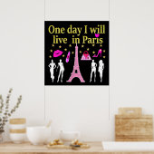 EINES TAGES WERDE ICH IN PARIS LEBEN POSTER (Küche)