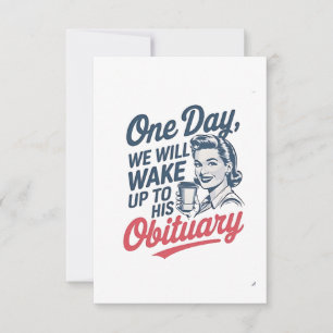 Eines Tages werden wir uns seiner Aussage Geweckt Dankeskarte