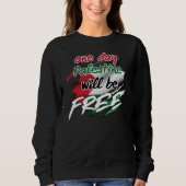 Eines Tages wird Palästina FREI sein Sweatshirt (Vorderseite)