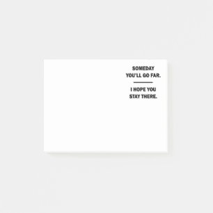 Eines Tages wirst du weit gehen Post-it Klebezettel