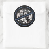 Eines unserer neuen Logos Runder Aufkleber (Tasche)