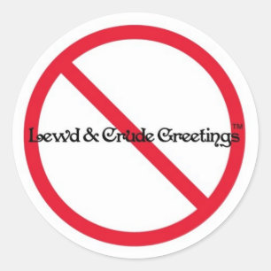 Eines unserer originalen Logos Runder Aufkleber