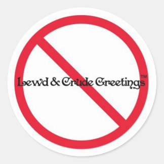 Eines unserer originalen Logos Runder Aufkleber