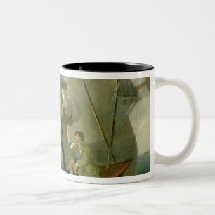 Eines verheirateten Seemanns adieu, c.1800 (Öl au Zweifarbige Tasse
