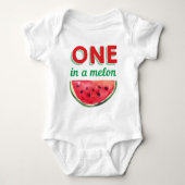 Eines von Melon Watermelon Summer Birthday Geschen Baby Strampler (Vorderseite)