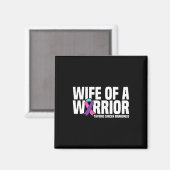 eines Warrior-Schilddrüsenkrebses Magnet (Vorderseite/Rückseite)