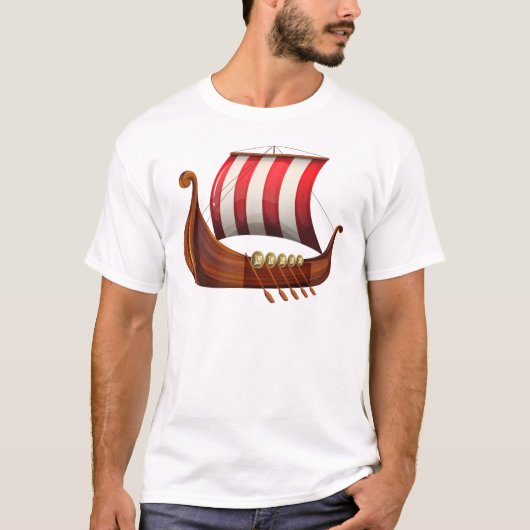 Eines Wikingers Schiff T-Shirt (Vorderseite)