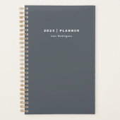 Einfach 2023 Titanium Gray Wochen Monatlich nicht Planer (Vorderseite)