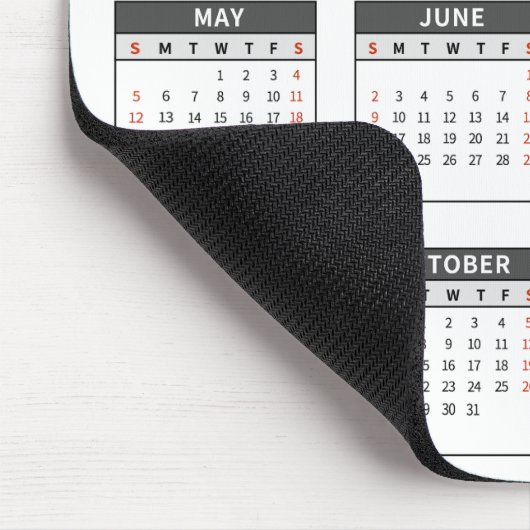 Einfach 2024 Jahr im Überblick Mousepad (Ecke)