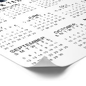 Einfach 2026 Kalender 4 Foto Collage Poster (Ecke)