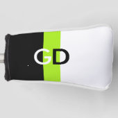 Einfach 2 Farben & Streifen Frühling grün Golf Headcover (Vorderseite)