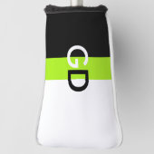 Einfach 2 Farben & Streifen Frühling grün Golf Headcover (Rotieren 90)