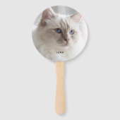 Einfach 2 Foto Personalisiert Fächer (Rückseite)