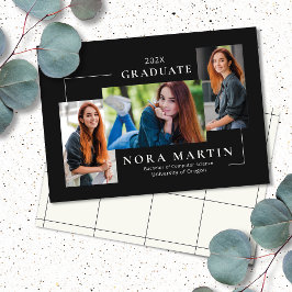 Einfach 3 Foto Schwarz-weiß Ankündigung