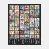Einfach 48 Foto Collage Your Color Personalisiert Fleecedecke (Vorderseite)