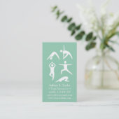 Einfach 5 Anfänger Yoga Pose Instructor Visitenkarte (Stehend Vorderseite)