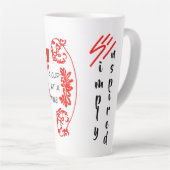 Einfach "A Cup on a Time" ausgesprochen "Latte Tas Milchtasse (Rechte Ecke)