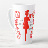 Einfach "A Cup on a Time" ausgesprochen "Latte Tas Milchtasse (Linke Ecke)