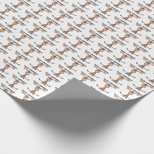 Einfach A’moose’d Geschenkpapier (Ecke)