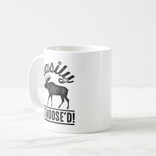 Einfach A’Moose’D Kaffeetasse (Vorderseite Links)