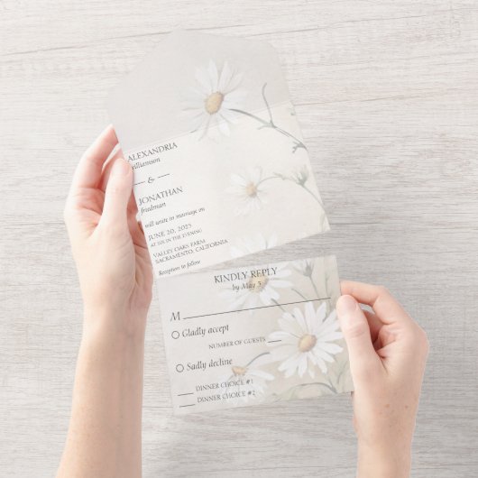 Einfach Abendessen mit Abendessen All In One Einladung (Abreißen)