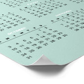 Einfach aber elegant 2020 Kalender | Poster (Ecke)