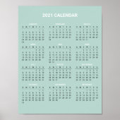 Einfach aber elegant 2020 Kalender | Poster (Vorne)