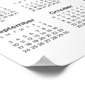 Einfach aber elegant 2023 Kalender | Poster (Ecke)