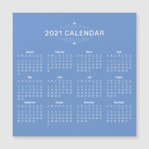 Einfach aber elegant - Kalender 2021 Magnetkarte