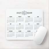 Einfach aber elegant - Kalender 2021 | Mousepad (Mit Mouse)