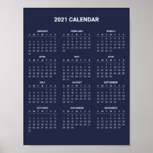 Einfach aber elegant - Kalender 2021 | Poster