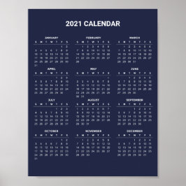Einfach aber elegant - Kalender 2021 | Poster